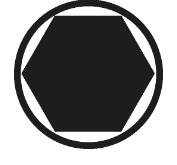 label Empreinte hexagonale Empreinte Hexagonale
