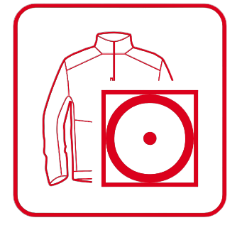 label Passe au sèche-linge Passe au sèche-linge