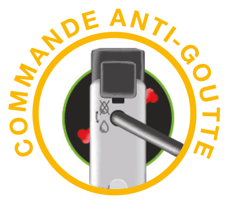 Picto commande anti-goutte universel