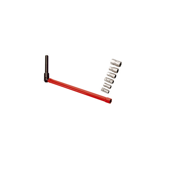 Cle ecrou robinet + 7 embouts + machoire