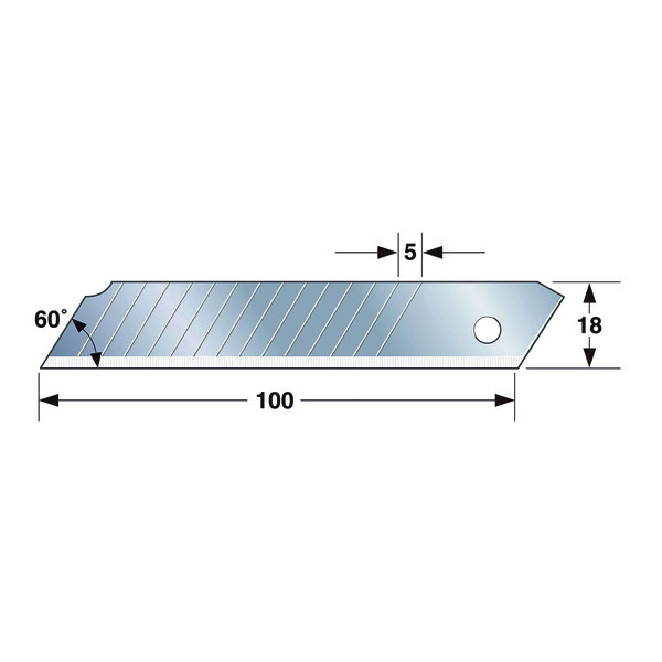Lame de cutter endura blade 18 mm (etui de 10)