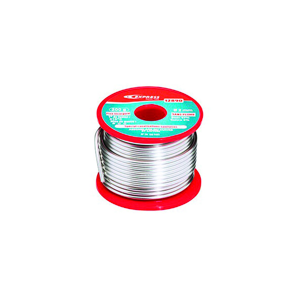 Soudure etain pour assemblage canalisation sanitaire - 200 g - bobine ø 2 mm