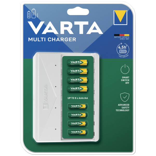 Chargeur varta  4,5h aaa/aa 8 canaux