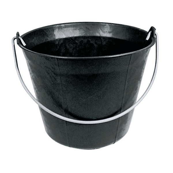 Seau plastique noir