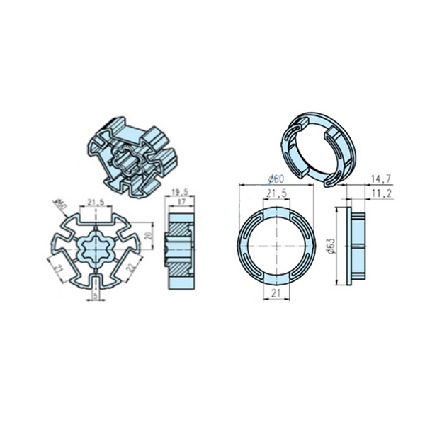 Adaptateur pour moteur standard