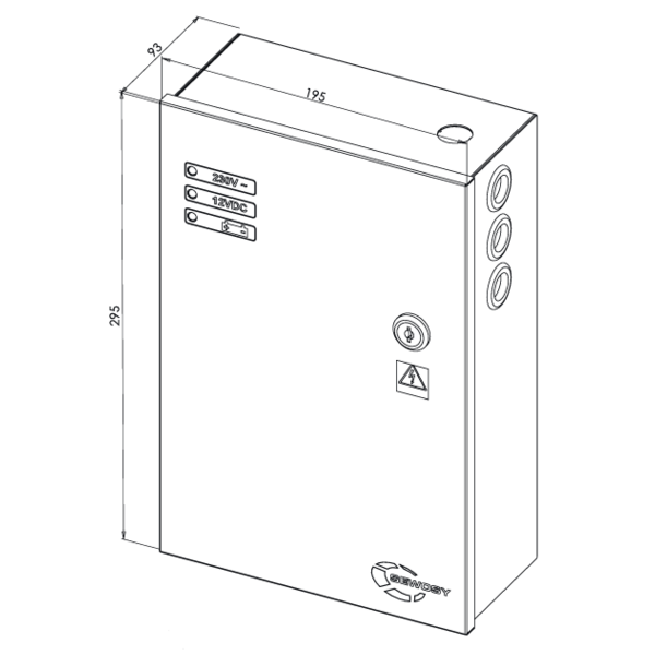 Alimentation en coffret 3 leds