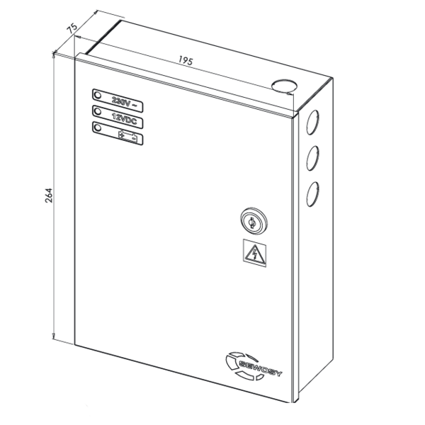 Alimentation en coffret 3 leds