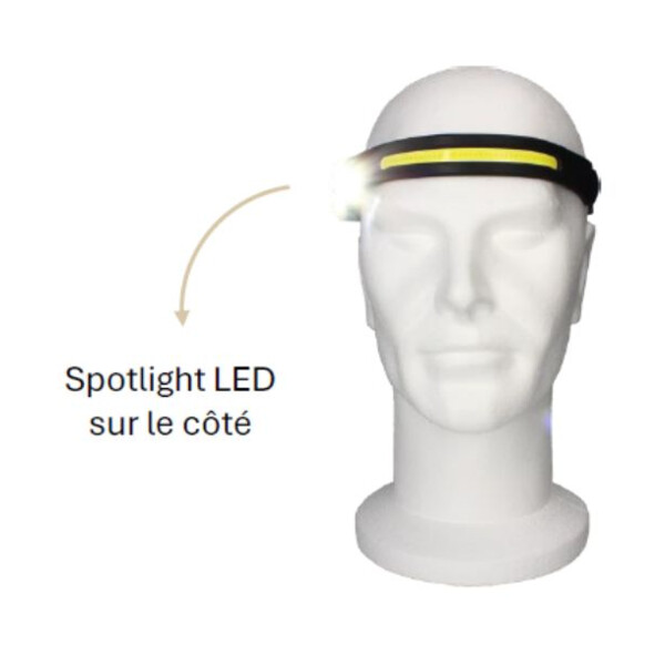 Bandeau lampe frontale rechargeable bx9h