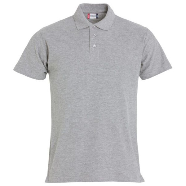 Basic polo grey melange