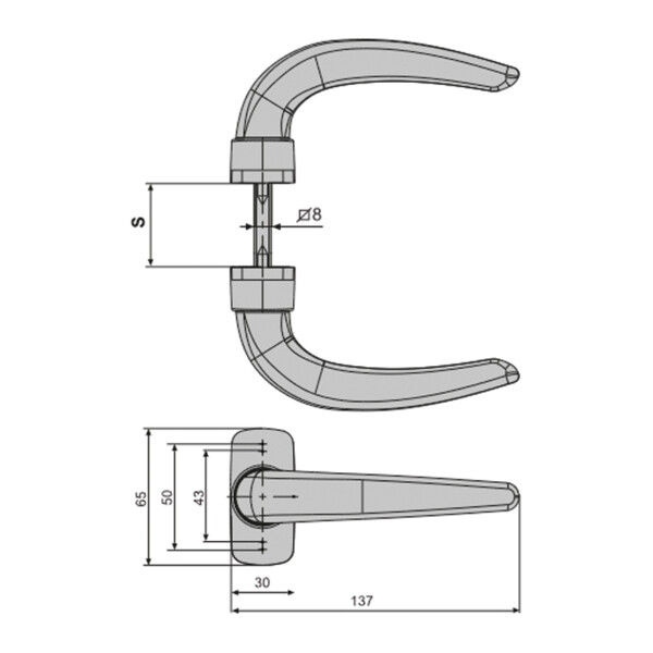 Béquille double horus