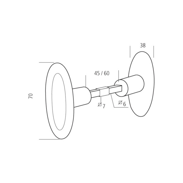 Béquille porte extérieure