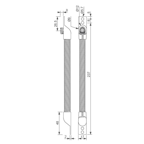 Passe-câble encastré avec ouverture izyx