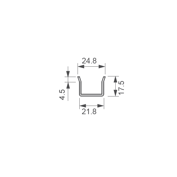Passe-câble encastré avec ouverture izyx