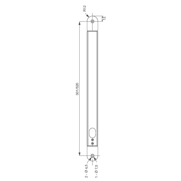 Passe-câble encastré avec ouverture izyx