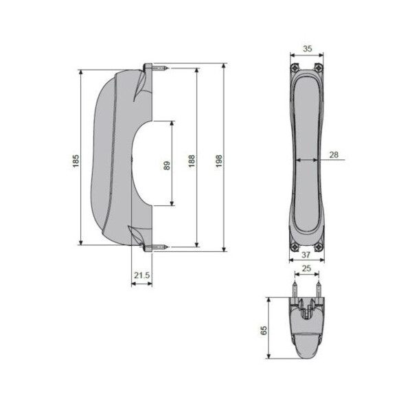 Boitier crémone pompier panama