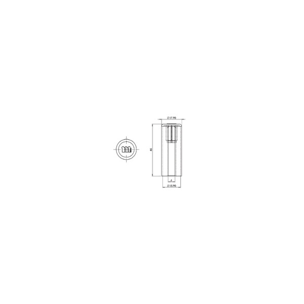 Bouchon pour paumelle universelle 6055