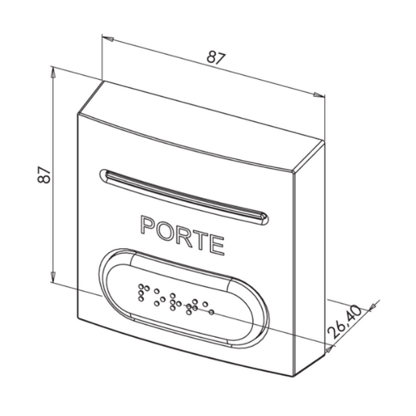 Bouton poussoir abs no/nf + led