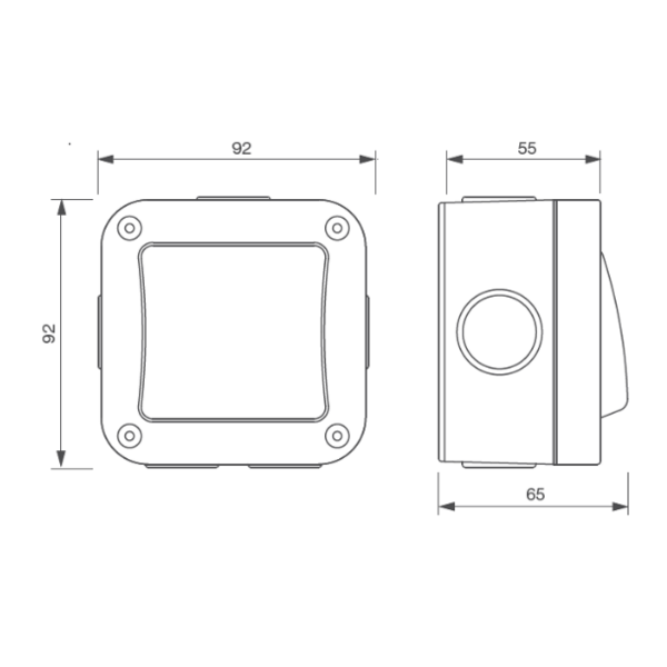 Bouton poussoir izyx
