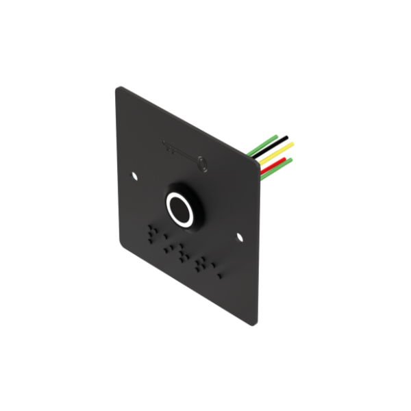 Bouton poussoir avec plaque noir - gamme intom