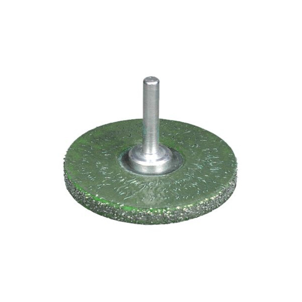 Brosse circulaire sur tige de 6 mm ø63 mm ép.8 mm acier enrobé 0,30 mm