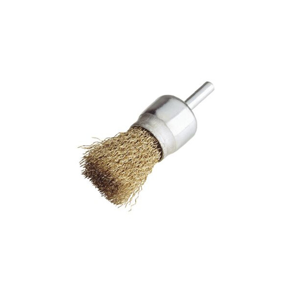 Brosse pinceau sur tige fil ondule