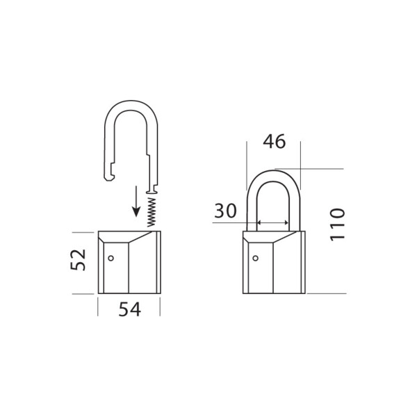 Cadenas profilé européen