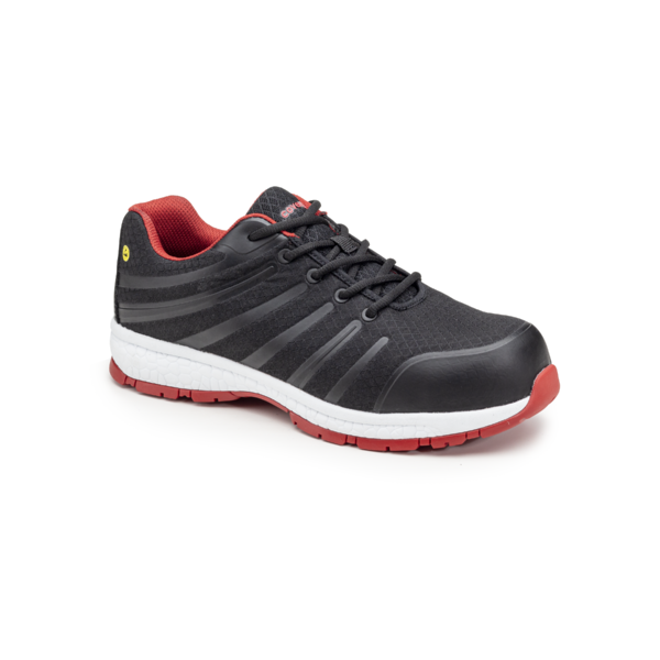 Chaussure galaxite rouge/noir basse s1p