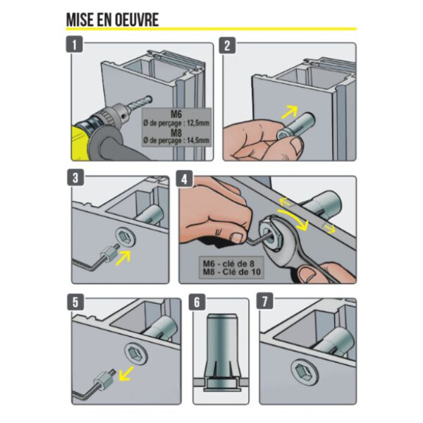 Cheville d'ancrage métal fixalu