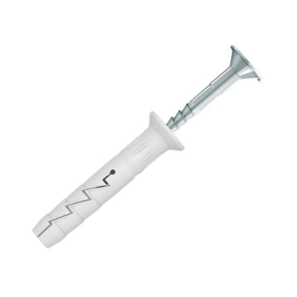 Cheville nylon avec vis tete fraisee pozi 2