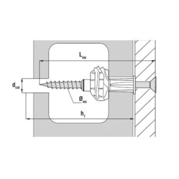 Cheville polypropylène unic