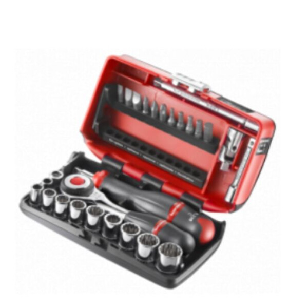 Coffret serrage-vissage nano 1/4" 38 pieces