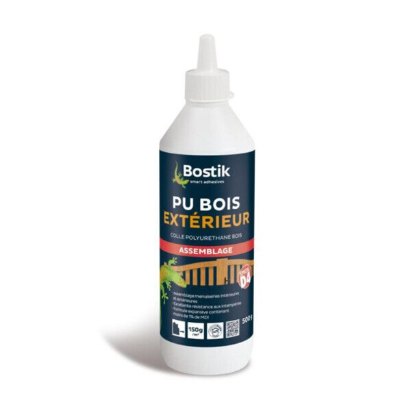 Colle a bois pu bois exterieur biberon 500g
