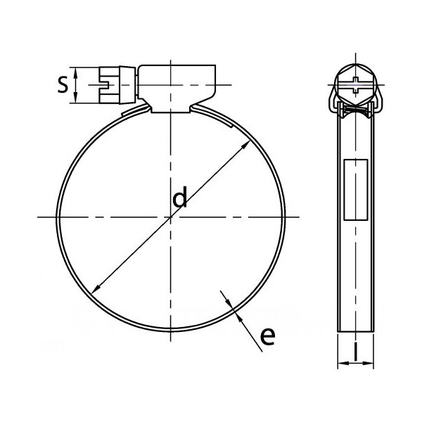 Collier de serrage acier zg