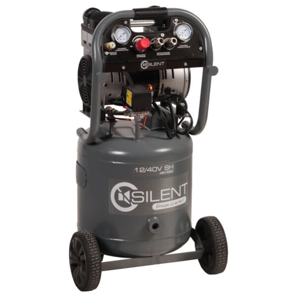 Compresseur monophase monobloc silencieux silent 12/40 sh vertical