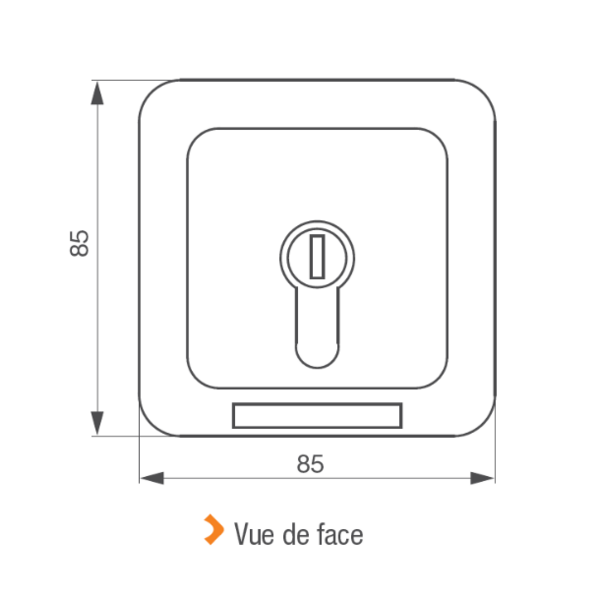 Contacteur à clé universel sans cylindre