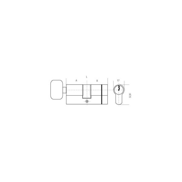 Cylindre à bouton f6s+ anti-arrachement