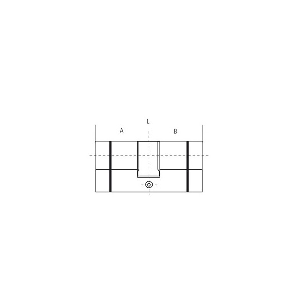 Cylindre fl6 double entrée - varié 5 clés