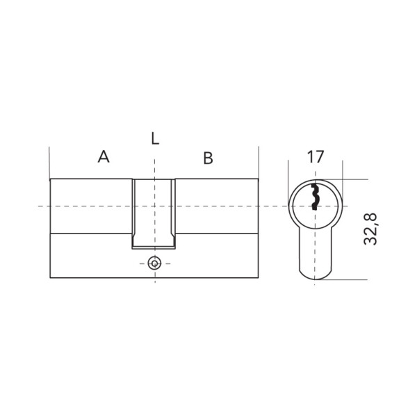 Cylindre double f6s - varié 5 clés