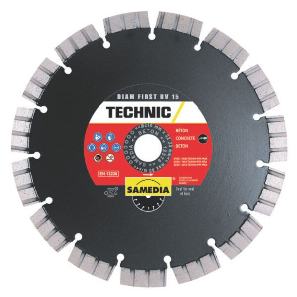 Disque diamant beton first bv15