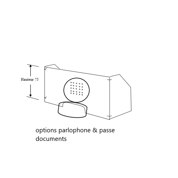 Ecran de protection translucide avec retour