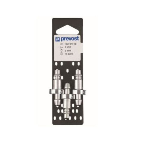 Embouts iso b sur plaque pour tuyau ø8 mm