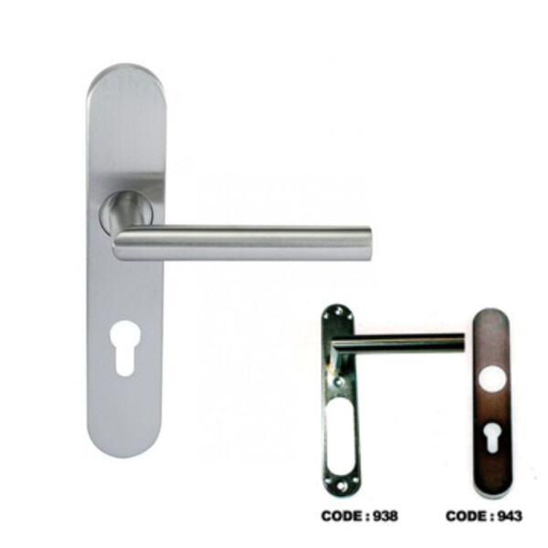 Ensemble sur plaque "noémie" angle vif inox 304