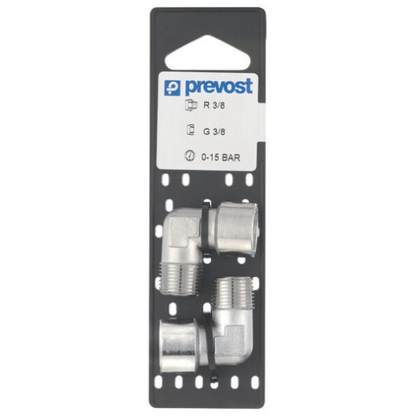 Equerre filetee male conique / femelle cylindrique - a10