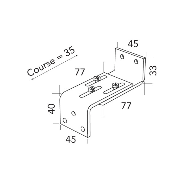 Etrier réglable alu