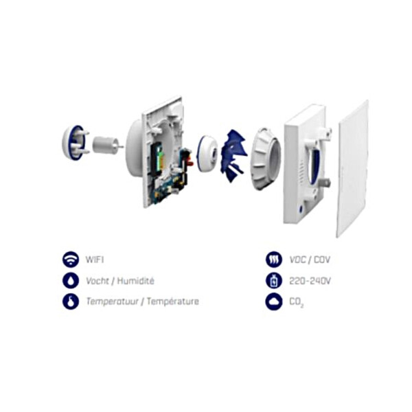 Extracteur d'air autonome connecte wave