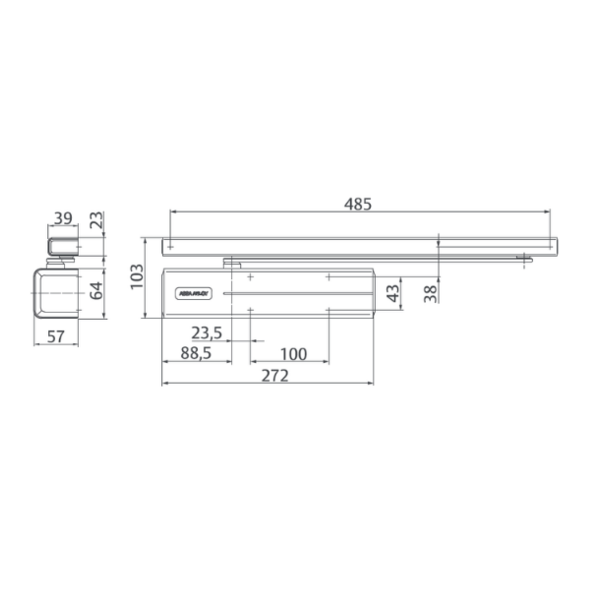 Ferme porte dc700