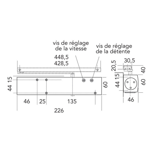 Ferme porte ts 3000 en3