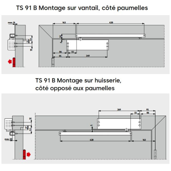Ferme porte ts 91