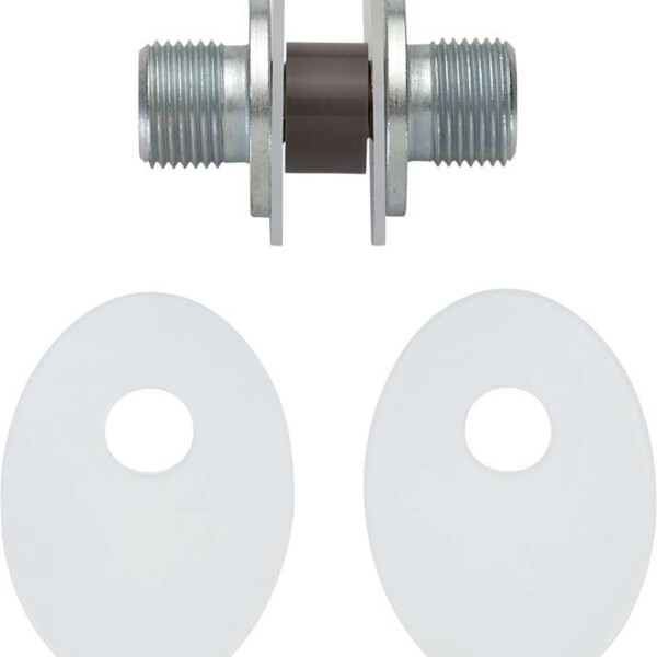 Fixation double porte verre
