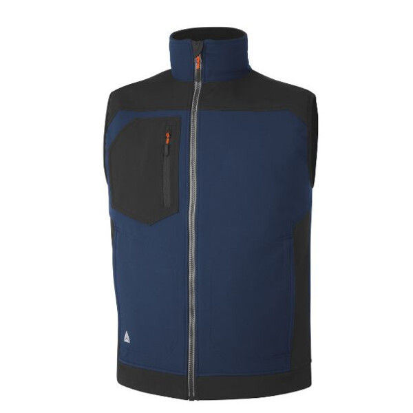 Gilet softshell holen bleu marine/noir